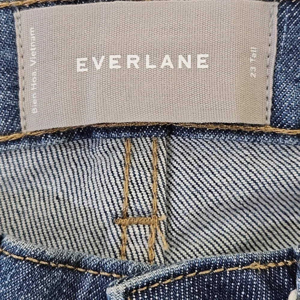 NWT EVERLANE‎ Jeans Womens Size 23 Tall Blue Mid-Rise Skinny Denim - Picture 4 of 11